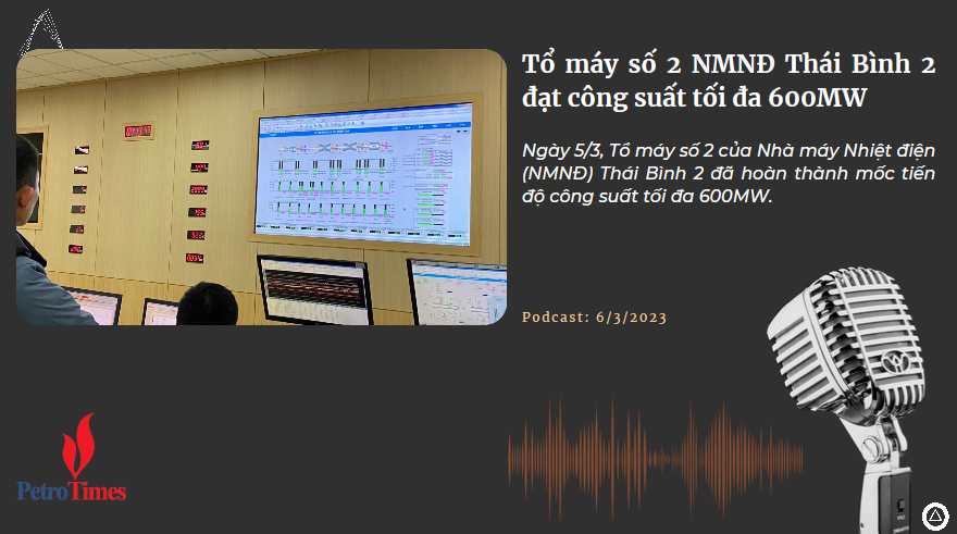 [Podcast] Tổ máy số 2 NMNĐ Thái Bình 2 đạt công suất tối đa 600MW